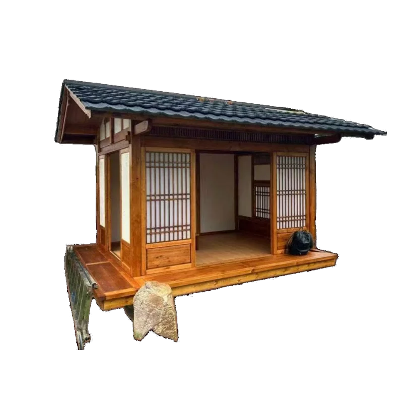 甘肃仿古防腐木中国风木屋